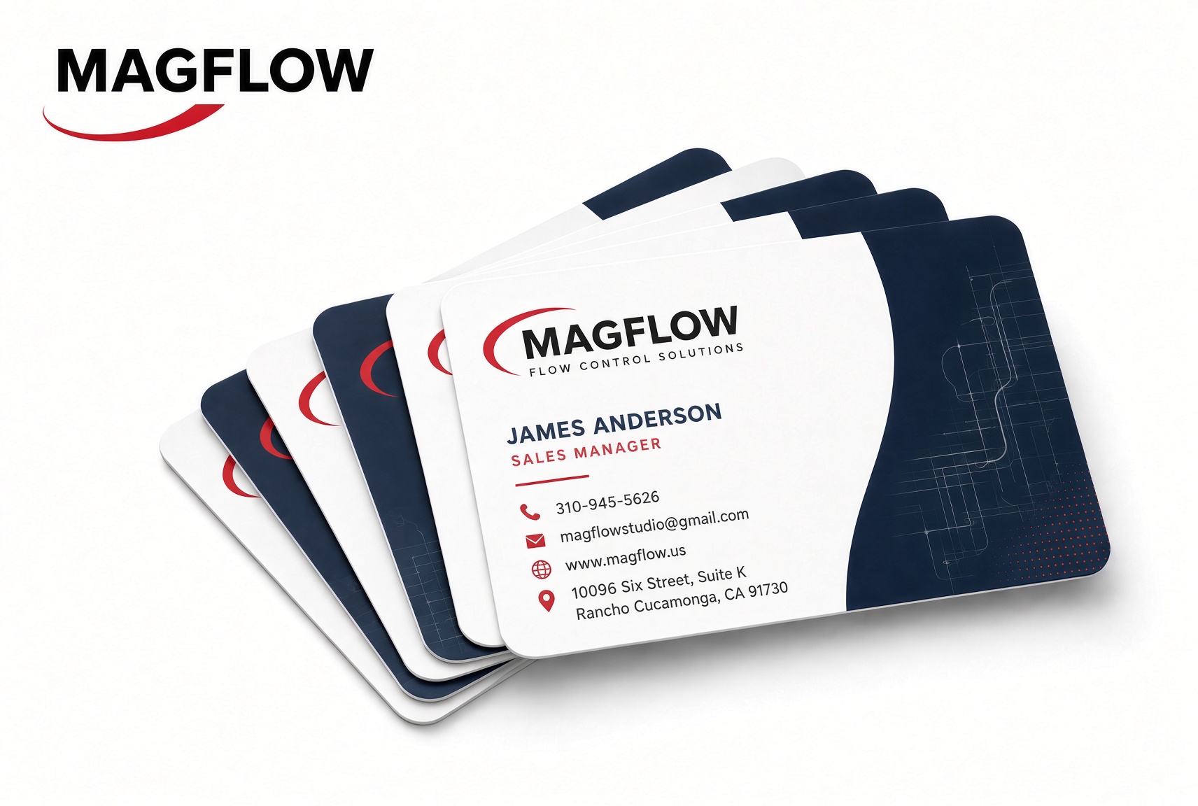 Magnetic Business Cards, custom printed by Magflow in Rancho Cucamonga