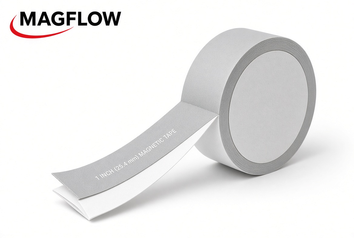 Adhesive Magnetic Tape, custom printed by Magflow in Rancho Cucamonga