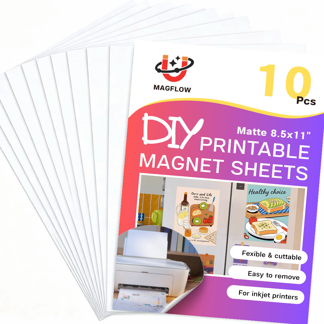 10 Pcs  Matte Printable Magnet Sheets